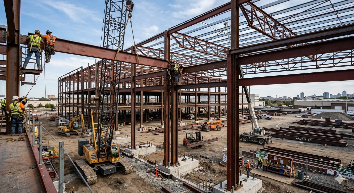 Steel building construction in Sri Lanka